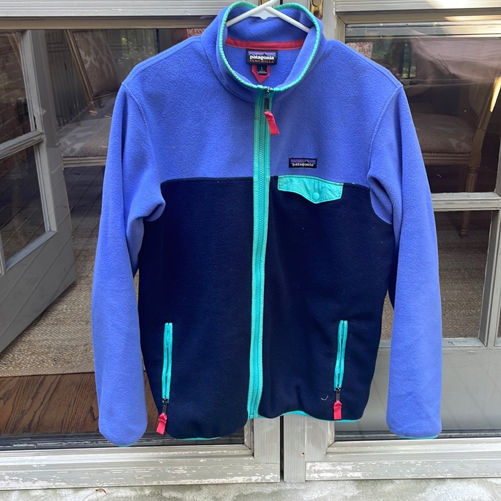 Patagonia Snap T Fleece Zip Up - womens L